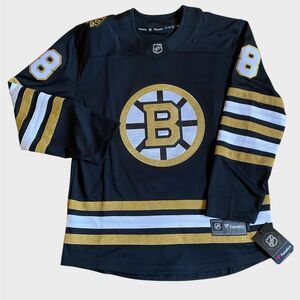 NWT Boston Bruins Centennial David Pastrnak Sz S Breakaway Home Jersey Fanatics